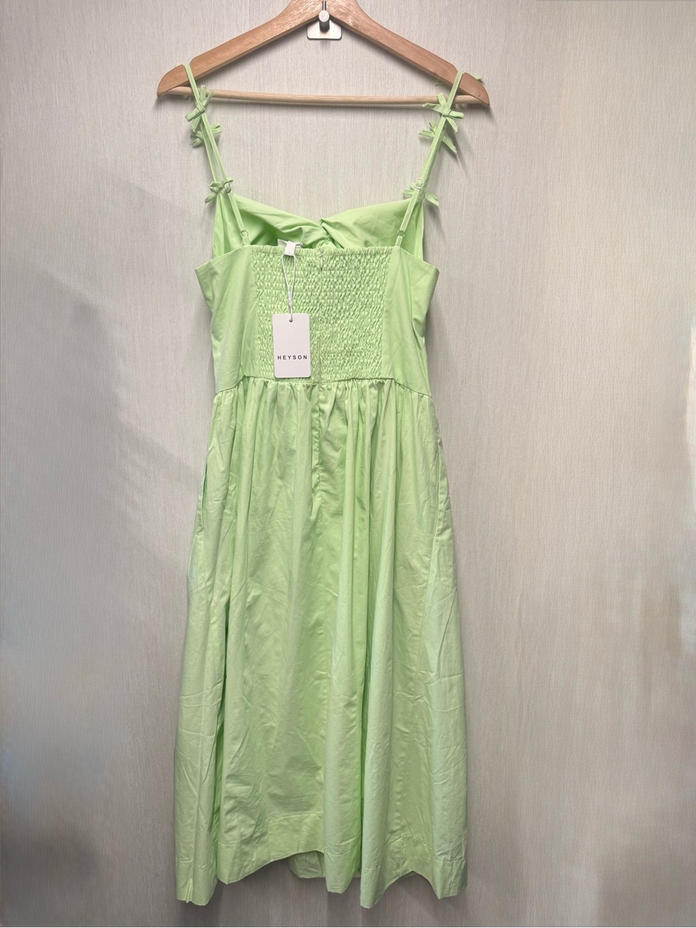 NWT Heyson “Summer I Turned Pretty” Limelight Midi Dress, Size Large - Picture 7 of 11